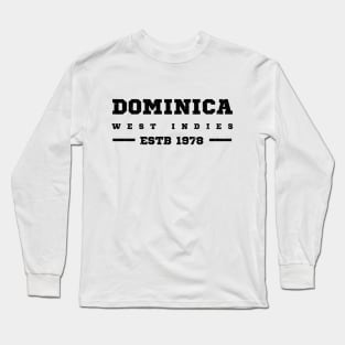 Dominica Estb 1978 West Indies Long Sleeve T-Shirt